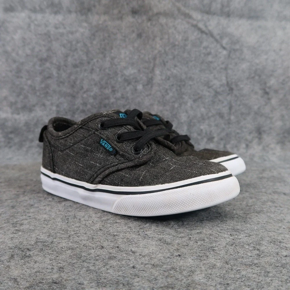 Vans Shoes Kids 8 Sneaker Atwood Toddler Skate Casual Active Lace Up Grey Chukka
